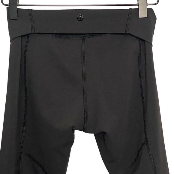 Lululemon If You're Lucky Pant Black / Heathered Black Mesh 30" Yoga Gym Size 4 - Picture 3 of 12